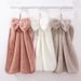 Home Textile Cute Hanging Bow Hand Towel Fleece Soft Absorbent Kitchen Towel_maomaolike.com