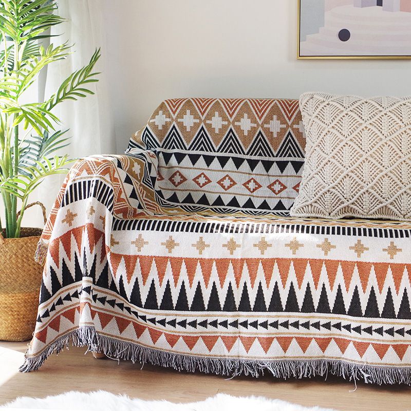 Factory Sale Navajo Ethnic Style Line Four Seasons Throw Blanket Geometric Sofa Cushion Cover Thickened_maomaolike.com