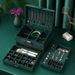 Large Capacity Three-Layer Storage Velvet Vintage Necklace Bracelet Ring Multi-Functional Jewelry Box_maomaolike.com