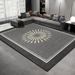 Living Room Rug,Large Rug,Oversized, Gold Leaves Design,Bedroom Rug,Soft And Thick, Machine Washable, Thickened Rug, Bedside Rug,Decorative Indoor Rug_maomaolike.com
