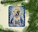 Staffordshire Bull Terrier My Angel Porcelain Ornament Christmas Tree Hanging Decorations For Home Christmas Holiday, Rectangle, Gift, Multicolor_maomaolike.com