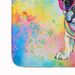 French Bulldog Hippie Dawg Memory Foam Kitchen Mat Machine Washable Anti-Fatigue Mat Cushion Comfort Bath Mat Or Kitchen Rug_maomaolike.com