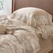 Wholesale INS French Country Style Soft Naked Sleep Double Layer Gauze 4-Piece Lace Trim Pure Cotton Four-Piece Set_maomaolike.com