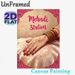 Mehndi Station Painting Poster, Elegant Traditional Indian-style Poster, Intricate Floral Henna Hand Design, Ideal For Wedding Ceremonies And Cultural_maomaolike.com