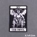 Punk Tarot Embroidery Patches For Clothing Thermoadhesive Patches On Clothes The Death Iron On Patch DIY Fusible Patch_maomaolike.com