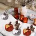 3Pcs Pumpkin Hanging Ornaments-Maple Leaf Plaid Fabric Wrapped Pumpkin Shaped Ornament,Orange White Pumpkin Ball For Party Home Decor_maomaolike.com