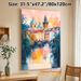 Prague Cityscape Painting Poster, Soft-hued Watercolor Style Poster, Dreamy Riverside Scene With Historic Domed Buildings And Bridge, Adds Artistic_maomaolike.com