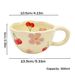 Ceramic Mugs Coffee Cups Hand Pinched Irregular Flower Milk Tea Cup Ins Korean Style Oatmeal Breakfast Mug Drinkware Kitchen_maomaolike.com