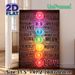 Chakra Themed Painting Poster, Neon-style Glowing Chakra & Inspirational Quote Poster, Positive Self-care Reminder, Suitable For Yoga Studio_maomaolike.com