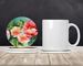 Georgia Cherokee Rose In Watercolor Large Sandstone Coasters Pack Of 4 Absorbent Round Coasters Decor Gifts For Men Or Women, 4 In, Multicolor_maomaolike.com