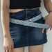 Punk Star Eyelet Denim Fabric Bes For Women High-end Luxury Brand Unisex Jeans Retro Gothic Blue Waistband Y2K Pink_maomaolike.com