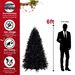 6ft PE/PVC Mixed Black TreeXAHl_maomaolike.com