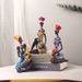 Black Man Figurine Creative European Style Exotic Sculpture Resin Craft Home Decoration_maomaolike.com