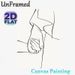 Holding Hands Painting Poster, Minimalist Single-line Art Poster, Elegant Intertwined Hands Design, Suitable For Bedroom And Living Room Wall_maomaolike.com