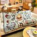Camping Torch Nap Single Sofa Seat Cover Blanket Bedroom Decorative Wall Cloth Cotton Thread Tapestry_maomaolike.com