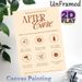 Brazilian Blowout After Care Painting Poster, Warm-toned Minimalist Hair Care Guide Poster, Provides Practical Blowout Maintenance Steps, Suitable For_maomaolike.com