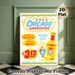 Chicago Handshake Painting Poster, Vibrant Retro Graphic Poster, Eye-catching Drink Combo Print, Suitable For Bars, Diners And Casual Home_maomaolike.com
