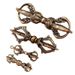 Brass Six-Word Mantra Vajra Large Small Collectible Plaything Ornament Tibetan Ritual Tool Copperware Wholesale_maomaolike.com