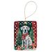 Dalmatian Christmas Porcelain Ornament Christmas Tree Hanging Decorations For Home Christmas Holiday, Rectangle, Gift, Multicolor_maomaolike.com