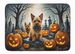 Norwich Terrier Spooky Halloween Memory Foam Kitchen Mat Machine Washable Anti-Fatigue Mat Cushion Comfort Bath Mat Or Kitchen Rug_maomaolike.com