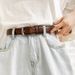 HOT A men, simple and versatile, student black needle buckle, personalized decoration, belt for women_maomaolike.com