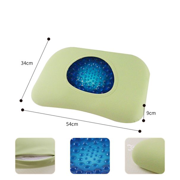 Bedding Pillows Cervical Protection Pillow Cool Gel Slow Rebound Memory Pillow Summer Special Gel Neck Protection Gel Pillow_maomaolike.com