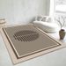 Living Room Rug Large Size Gorgeous Gold Frame Design Bedroom Rug Plush Thickened Machine Washable Thickened Underlay Interior Decorative Rug_maomaolike.com