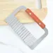 Stainless Steel Wooden Handle Wolf Tooth Chip Cutting Wave Knife Potato Chopper Kitchen Tool_maomaolike.com