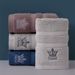 Premium Cotton Towels With Royal Crown Embroidery - Ultra-Soft 32oz Cotton, Absorbent_maomaolike.com