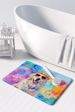 Great Pyrenees Hippie Dawg Memory Foam Kitchen Mat Machine Washable Anti-Fatigue Mat Cushion Comfort Bath Mat Or Kitchen Rug_maomaolike.com