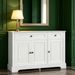 Sideboard Buffet Cabinet, Modern Accent Cabinet With 2 Drawers And Adjustable Shelves_maomaolike.com