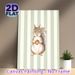 Squirrel Themed Painting Poster, Soft-hued Cute Squirrel Holding Acorn Poster, Warm Whimsical Design Ideal For Living Room, Bedroom Wall Decor_maomaolike.com