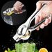 1pc Stainless Steel Lemon Juicer - Manual Efficient Juice Press, For Home Use, Fits Various Fruits, Easy To Clean_maomaolike.com