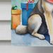 Norwegian Elkhound Christmas Reindeer House Flag Large Porch Sleeve Pole Decorative Outside Yard Banner Artwork Wall Hanging, Polyester, House Size, Multicolor_maomaolike.com