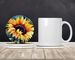 Sunflowers In Watercolor Large Sandstone Coasters Pack Of 4 Absorbent Round Coasters Decor Gifts For Men Or Women, 4 In, Multicolor_maomaolike.com
