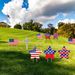 8Pcs 4th Of July Yard Sign With 16pcs Stake USA Flag Star Shape Memorial Day Lawn Decor For Independence Day Patriotic Party Supplies_maomaolike.com