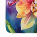 Orchids In Watercolor Memory Foam Kitchen Mat Machine Washable Anti-Fatigue Mat Cushion Comfort Bath Mat Or Kitchen Rug_maomaolike.com