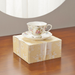 Gold Bone China Coffee Cup And Plate Set, Spring Floral High-end Afternoon Tea Cup And Plate, Couple Water Cup_maomaolike.com