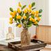 Cross-border Branch With 6 Lemon Fruit Branches, Bonsai Ornament, Fake Fruit, Artificial Green Plant Decoration_maomaolike.com