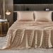 Striped Silky Satin Bed Sheet Three Piece Set_maomaolike.com
