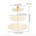 3 Tier Light Luxury High-end Fruit Tray Home Living Room Coffee Table Decorations Front Desk Candy Lotus Tray Multi-layer Fruit Tray Snack Tray_maomaolike.com