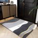 Living Room Rug Large Size Gorgeous Gold Frame Design Bedroom Rug Plush Thickened Machine Washable Thickened Underlay Interior Decorative Rug_maomaolike.com