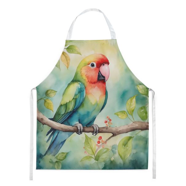 Lovebird Apron Cooking Kitchen Server Baking Crafts Gardening For Adult Women Men, Unisex, Large, Multicolor_maomaolike.com