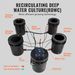 VEVOR RDWC Hydroponics System Recirculating Deep Water Culture 4 Buckets 5 Gal_maomaolike.com
