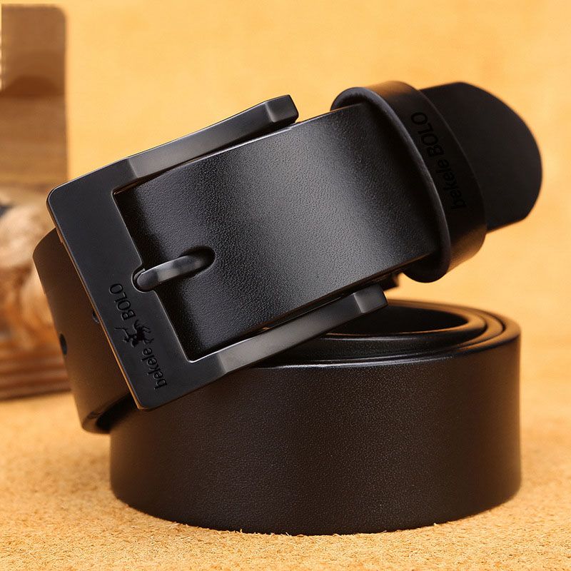 Genuine Leather Men's Fashion Alloy Buckle Luxury Brand Jeans Belts For Men Business Female Belt_maomaolike.com