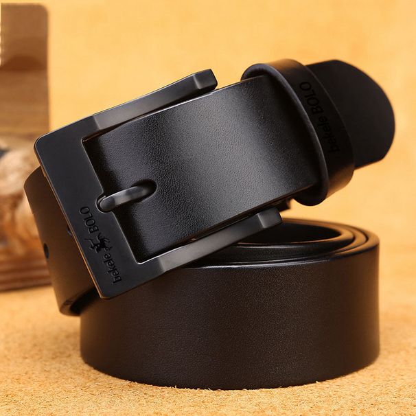Genuine Leather Men's Fashion Alloy Buckle Luxury Brand Jeans Belts For Men Business Female Belt_maomaolike.com