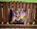 Chihuahua King Of Mardi Gras Throw Pillow Machine Washable, Indoor Outdoor Decorative Pillow For Couch, Bed Or Patio, 14Hx14W_maomaolike.com