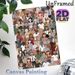 Diverse Multi-Ethnic Crowd Painting Poster, Vibrant Flat Illustration Poster, Highlights Human Diversity, Suitable For Home, Office And Living Room_maomaolike.com