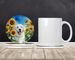 Kuvasz In Sunflowers Large Sandstone Coasters Pack Of 4 Absorbent Round Coasters Decor Gifts For Men Or Women, 4 In, Multicolor_maomaolike.com