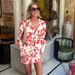 Women's Clothing summer printed short skirt lapel loose women's shirt casual suit_maomaolike.com
